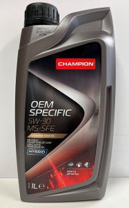 CHAMPION Moottoriöljy OEM SPECIFIC 5W-30 MS-SFE 1L