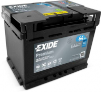 EXIDE Premiun EA640 / 12V, 64Ah, 640A / 242x175x190 + -