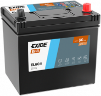 EXIDE Start-Stop Efb EL604 / 12V, 60Ah, 520A / 230x173x222 - +