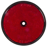 RADEX Pyöreä heijastin PUNAINEN Ø80mm