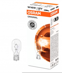 Polttimo OSRAM 12V W16W lasikanta