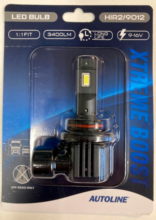Polttimo AUTOLINE LED HIR2/9012 9-32V 3400lm