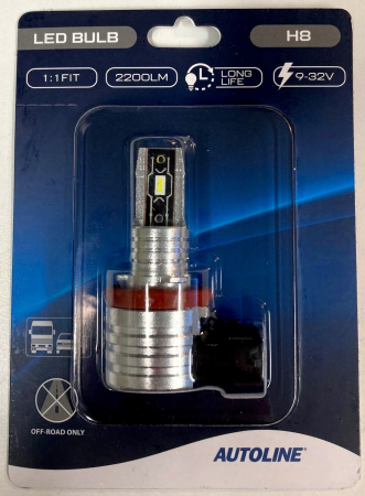 Polttimo AUTOLINE LED H8 9-32V 2200lm