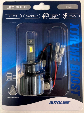 Polttimo AUTOLINE LED H3 9-16V 3400lm