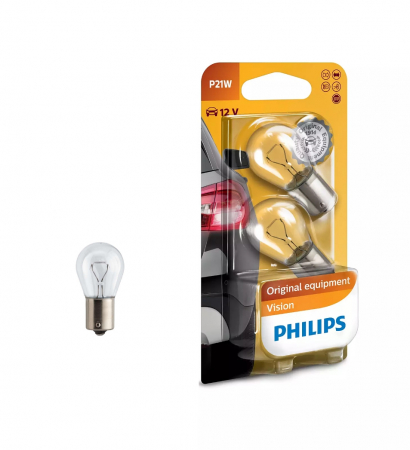 Polttimopari PHILIPS P21W 12V Blister