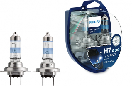 Polttimopari PHILIPS H7 12V RACINGVISION GT200