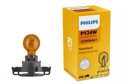 Polttimo PHILIPS 12V Py24w Pgu20/4 Keltainen