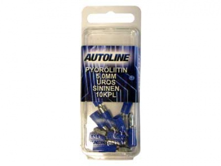 Autoline Pyöröliitin Sininen 5mm UROS 10kpl
