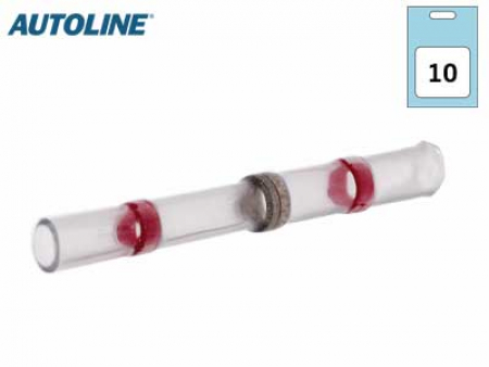 Autoline Kutisteliitin Punainen tinalla 0,5-1,5mm 10kpl