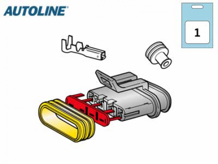 Autoline Liitinrasiasarja 4-U Vesitiivis
