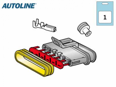 Autoline Liitinrasiasarja 6-U Vesitiivis