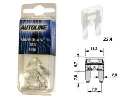 Autoline Laattasulake Mini GM 25A 5kpl