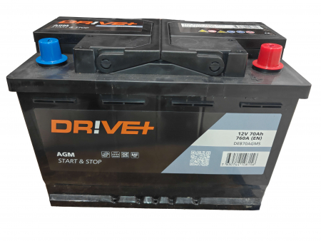DRIVE+ AKKU 12v, 70AH, 760A / 278×175×190