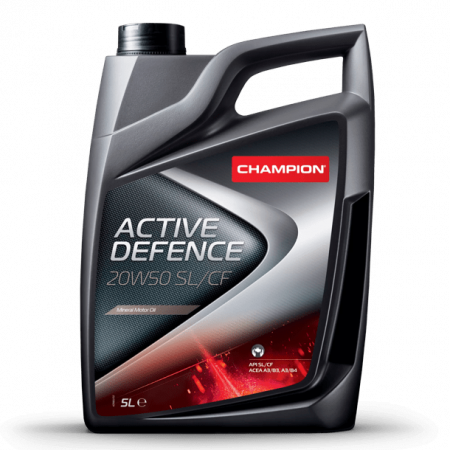CHAMPION Moottoriöljy ACTIVE DEFENCE 20W-50 SL/CF 5L