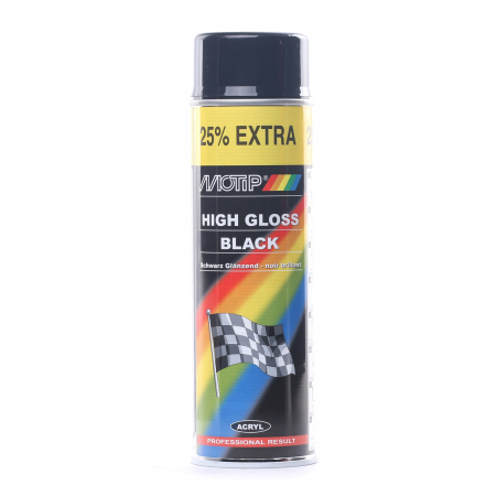 MOTIP RALLYE Musta Kiiltavä 500ml