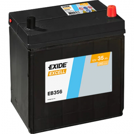 EXIDE Excell EB356 / 12V, 35Ah, 240A / 187x127x220 - +